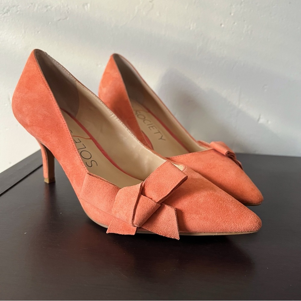 Sole Society Women's Coral Suede Heels